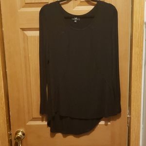 Perfect Black top hi low hem Sx L